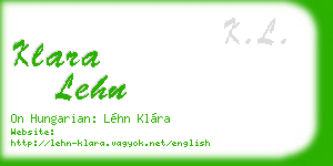 klara lehn business card